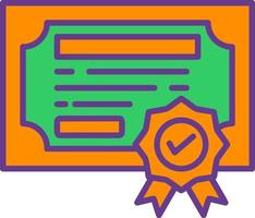 Certification Creative Icon Design vector