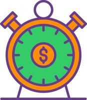 Money Hour Creative Icon Design vector