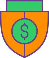 Shield Money Creative Icon Design vector