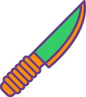 diseño de icono creativo de cuchillo vector