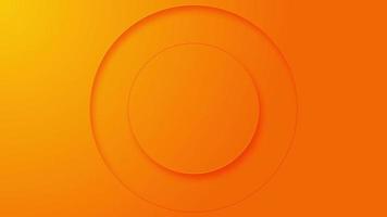 fond circulaire jaune et orange. cercles modernes et abstraits. il est déjà bouclé si nécessaire. video