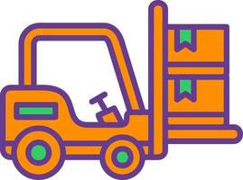 Forklift Creative Icon Design vector