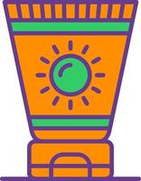 Sun Cream Creative Icon Design vector