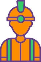 Worker Creative Icon Design vector