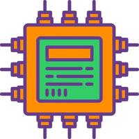 diseño de icono creativo de cpu vector