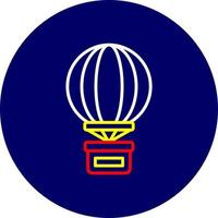 Hot Air Balloon Creative Icon Design vector