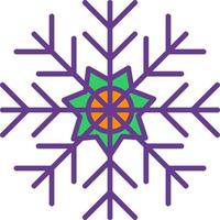 diseño de icono creativo de copo de nieve vector