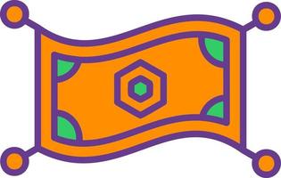 diseño de icono creativo de alfombra mágica vector
