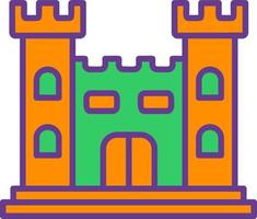 diseño de icono creativo de castillo vector