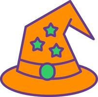 Wizard Hat Creative Icon Design vector