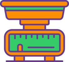 Kitchen Scale Creative Icon Design vector