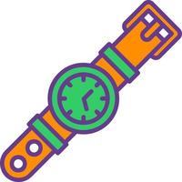 diseño de icono creativo de reloj de pulsera vector