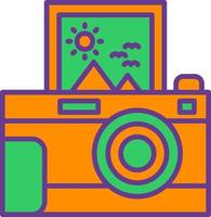 Instant Camera Creative Icon Design vector