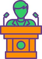 Politician Creative Icon Design vector