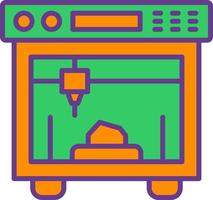 3d Printing Creative Icon Design vector