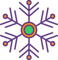 diseño de icono creativo de copo de nieve vector