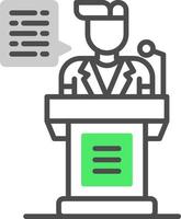 Speech Creative Icon Design vector
