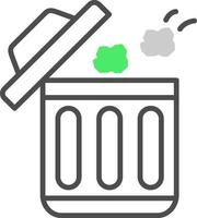 Throwing Trash Creative Icon Design vector