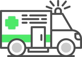 Ambulance Creative Icon Design vector