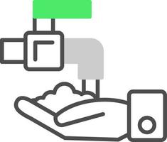 diseño de icono creativo de lavado a mano vector