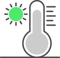 diseño de icono creativo de alta temperatura vector