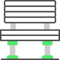 Bench Creative Icon Design vector