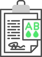 Blood Type Ab Creative Icon Design vector