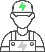 Electrician Creative Icon Design vector