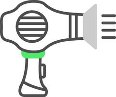 Hair Dryer Creative Icon Design vector