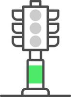 Traffic Lights Creative Icon Design vector