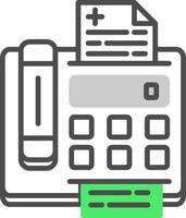 diseño de icono creativo de máquina de fax vector
