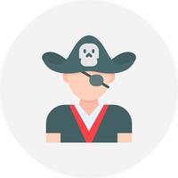 diseño de icono creativo pirata vector