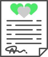 Wedding Contract Creative Icon Design vector