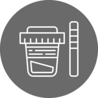 Urine Test Creative Icon Design vector