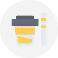 Urine Test Creative Icon Design vector