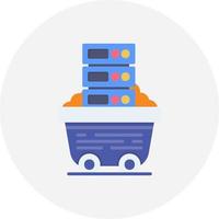 Data Mining Creative Icon Design vector