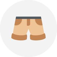 diseño de icono creativo de pantalones cortos vector