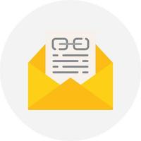 Email Link Creative Icon Design vector