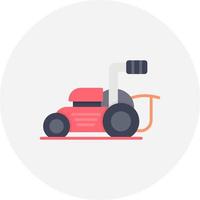 Lawnmower Creative Icon Design vector