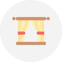 Curtain Creative Icon Design vector