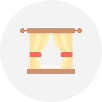 Curtain Creative Icon Design vector