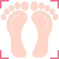 Foot Print Creative Icon Design vector