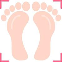 Foot Print Creative Icon Design vector