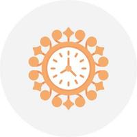 Wall Clock Creative Icon Design vector