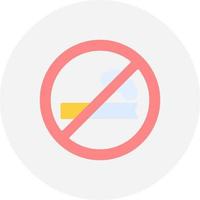 No Smoking Creative Icon Design vector