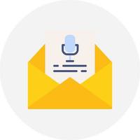 Voice Email Creative Icon Design vector