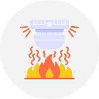Fire Alarm Creative Icon Design vector