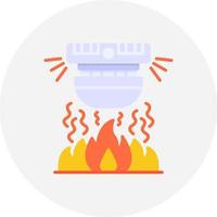 diseño de icono creativo de alarma de incendio vector