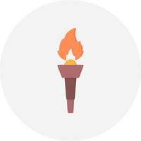 Torch Creative Icon Design vector
