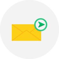Send Mail Creative Icon Design vector